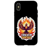 Je m'élève à mon rythme Phoenix Rising Adversity Reconstruct Coque pour iPhone X/XS