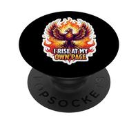 Je m'élève à mon rythme Phoenix Rising Adversity Reconstruct PopSockets PopGrip Adhésif