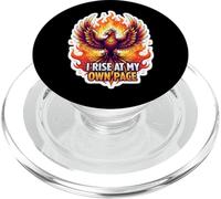 Je m'élève à mon rythme Phoenix Rising Adversity Reconstruct PopSockets PopGrip pour MagSafe