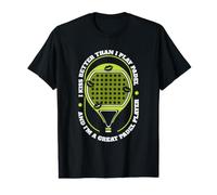 Je m'embrasse Mieux Que Je ne Joue au Padel Paddleball Padel T-Shirt Graphique avec Valeur