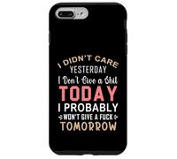 Je m'en fichais Hier, Je m'en Fous Aujourd'hui, Probablement Coque pour iPhone 7 Plus/8 Plus