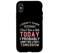 Je m'en fichais Hier, Je m'en Fous Aujourd'hui, Probablement Coque pour iPhone X/XS