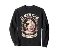Je M'en Fous Je suis La Mariée Licorne Sweatshirt