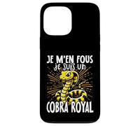 Je M'en Fous Je suis Un Cobra Royal - Cute King Cobra Coque pour iPhone 13 Pro Max