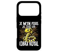 Je M'en Fous Je suis Un Cobra Royal - Cute King Cobra Coque pour iPhone 17 Pro