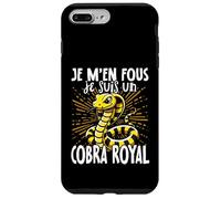 Je M'en Fous Je suis Un Cobra Royal - Cute King Cobra Coque pour iPhone 7 Plus/8 Plus