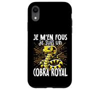 Je M'en Fous Je suis Un Cobra Royal - Cute King Cobra Coque pour iPhone XR