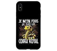 Je M'en Fous Je suis Un Cobra Royal - Cute King Cobra Coque pour iPhone XS Max