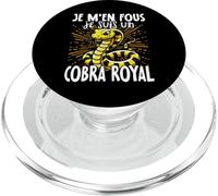 Je M'en Fous Je suis Un Cobra Royal - Cute King Cobra PopSockets PopGrip pour MagSafe