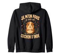 Je M'en Fous Je suis Un Cochon d'Inde Mignon Cochon d'Inde Sweat à Capuche