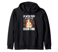 Je M'en Fous Je suis Un Cochon d'Inde Mignon Cochon d'Inde Sweat à Capuche