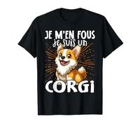 Je M'en Fous Je Suis Un Corgi - Cute Corgi T-Shirt