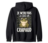 Je M'en Fous Je suis Un Crapaud - Crapaud Mignon Sweat à Capuche