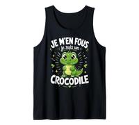 Je M'en Fous Je suis Un Crocodile - Crocodile Mignon Débardeur