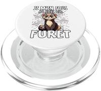 Je M'en Fous Je suis Un Furet - Furet Mignon PopSockets PopGrip pour MagSafe