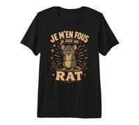Je M'en Fous Je suis Un Rat - Rat Mignon T-Shirt Haut de Gamme
