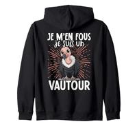 Je Men Fous Je suis Un Vautour - Vautour Doux Sweat à Capuche