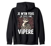 Je Men Fous Je suis Une Vipère - Vipère Doux Sweat à Capuche
