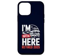 Je m'en Vais d'ici, retraité, Retraite Amusante, Camping en Camping-Car, 2025 Coque pour iPhone 12 Mini