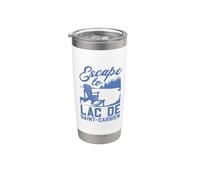 Je m'enfuis au lac de Saint-Cassien Gobelet isotherme en acier inoxydable double paroi