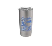 Je m'enfuis au lac de Saint-Cassien Gobelet isotherme en acier inoxydable double paroi