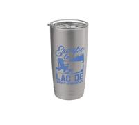 Je m'enfuis au lac de Saint-Pardoux Gobelet isotherme en acier inoxydable double paroi