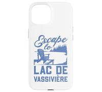 Je m'enfuis au lac de Vassivière Coque pour iPhone 15