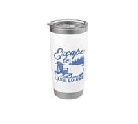 Je m'enfuis au lac Louise Gobelet isotherme en acier inoxydable double paroi