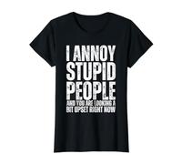 Je m'ennuie Les Gens stupides drôles sarcastiques T-Shirt Graphique avec Valeur