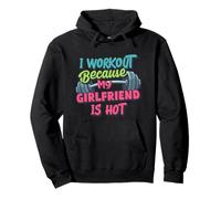 Je m'entraîne Parce Que ma Copine est Sexy et drôle pour Hommes Sweat à Capuche