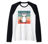 Je m'entraîne pour Pouvoir Manger des déchets Raton Laveur Manche Raglan