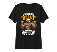 Je m'entraîne Surtout par Hasard - Design Amusant T-Shirt Haut de Gamme