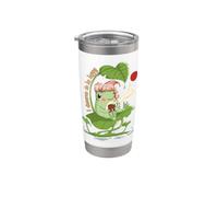 Je mérite d'être heureuse Frog Positivity Gobelet isotherme en acier inoxydable double paroi