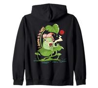 Je mérite d'être Heureuse Frog Positivity Sweat à Capuche