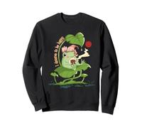 Je mérite d'être Heureuse Frog Positivity Sweatshirt