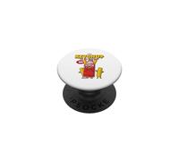 Je Mets du Ketchup sur Mon Ketchup (déclaration culinaire Amusante) PopSockets PopGrip Adhésif