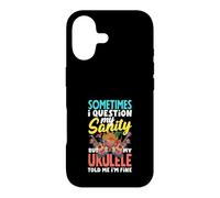 Je Mets en Doute ma santé mentale mais Mon ukulélé m'a Dit Que j'allais Bien Coque pour iPhone 17