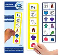 Je M'habille Seul, Tableau Habillage Visuel Autisme Pictogrammes (Français) | 5 étapes, routine du matin, enfant TDAH, école/maison, vêtements inclusifs, compact, PCS Boardmaker, compatible avec PECS