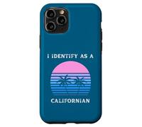 Je m'identifie comme Un californien au Coucher du Soleil, Palm Trees Love CA Coque pour iPhone 11 Pro