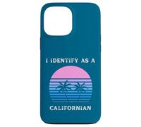 Je m'identifie comme Un californien au Coucher du Soleil, Palm Trees Love CA Coque pour iPhone 13 Pro Max
