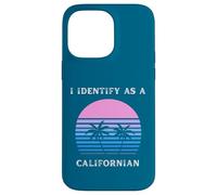 Je m'identifie comme Un californien au Coucher du Soleil, Palm Trees Love CA Coque pour iPhone 14 Pro Max