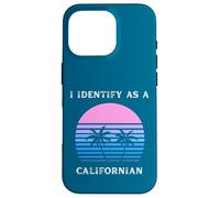 Je m'identifie comme Un californien au Coucher du Soleil, Palm Trees Love CA Coque pour iPhone 16 Pro
