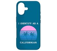 Je m'identifie comme Un californien au Coucher du Soleil, Palm Trees Love CA Coque pour iPhone 17