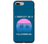 Je m'identifie comme Un californien au Coucher du Soleil, Palm Trees Love CA Coque pour iPhone 7 Plus/8 Plus