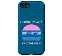 Je m'identifie comme Un californien au Coucher du Soleil, Palm Trees Love CA Coque pour iPhone SE (2020) / 7/8