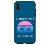 Je m'identifie comme Un californien au Coucher du Soleil, Palm Trees Love CA Coque pour iPhone XS Max