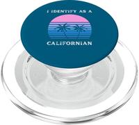 Je m'identifie comme Un californien au Coucher du Soleil, Palm Trees Love CA PopSockets PopGrip pour MagSafe