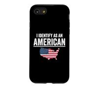 Je m'identifie comme Un Drapeau américain Coque pour iPhone SE (2020) / 7/8