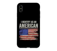 Je m'identifie comme Un Drapeau américain Coque pour iPhone XS Max
