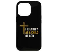 Je m'identifie comme Un Enfant de Dieu Identité spirituelle chrétienne Coque pour iPhone 13 Pro